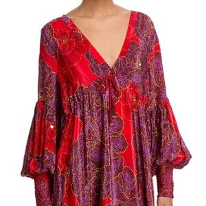 FARM Rio Sequin Flower Maxi Dress